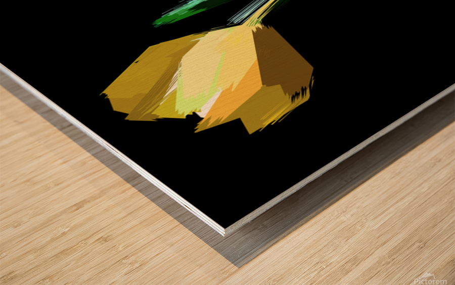 Abstract Flowers  Wood print