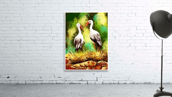 BIRD POTRAIT PAINTING Wall Preview