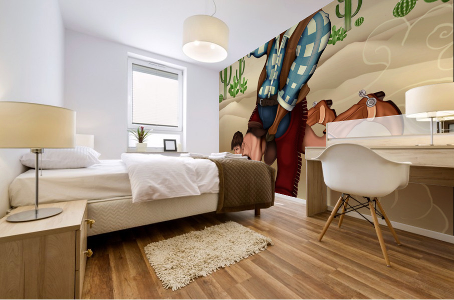 Save A Bull Ride A Cowboy Mural print