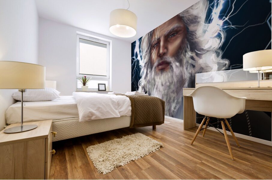 The Most Interesting Man In The World - Zeus  Mural print