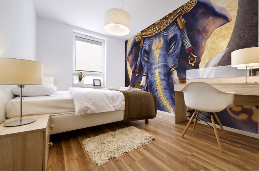 How Wise and Luck - Ganesha  Mural print