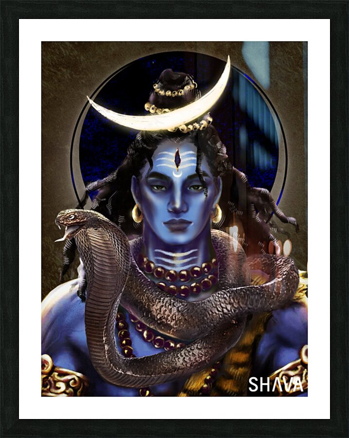 The First Yogi - Shiva Picture Frame print
