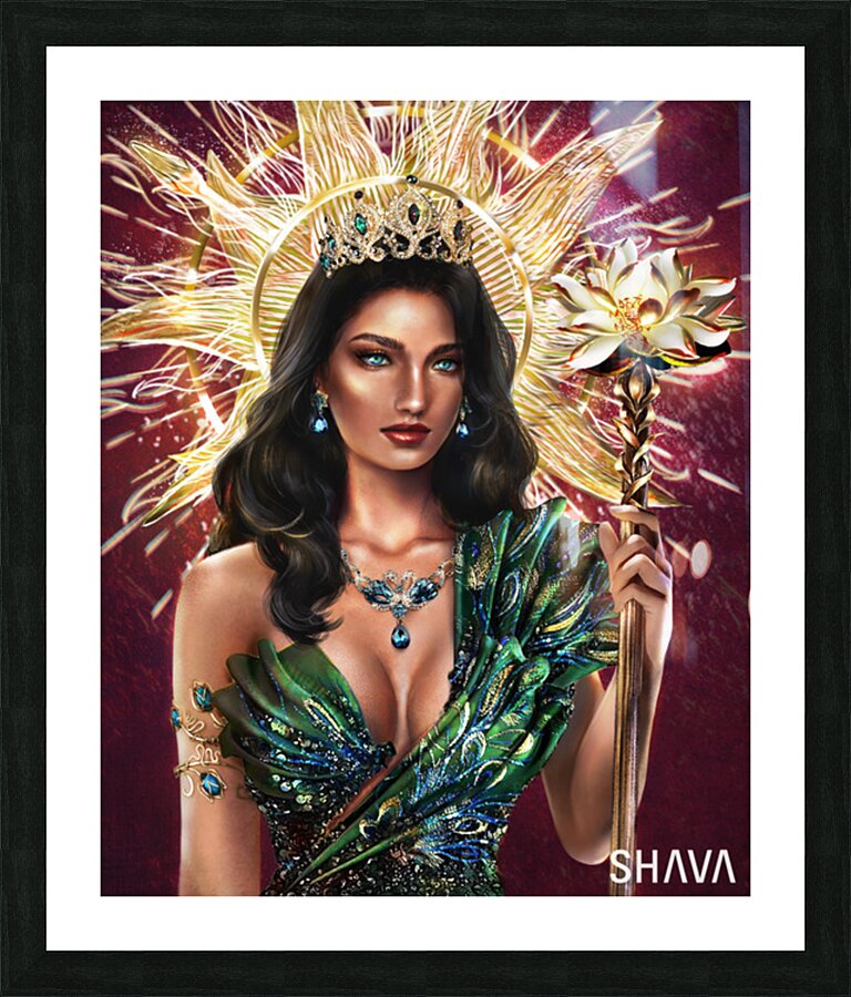 Protector of Woman and the Sky - Hera Picture Frame print