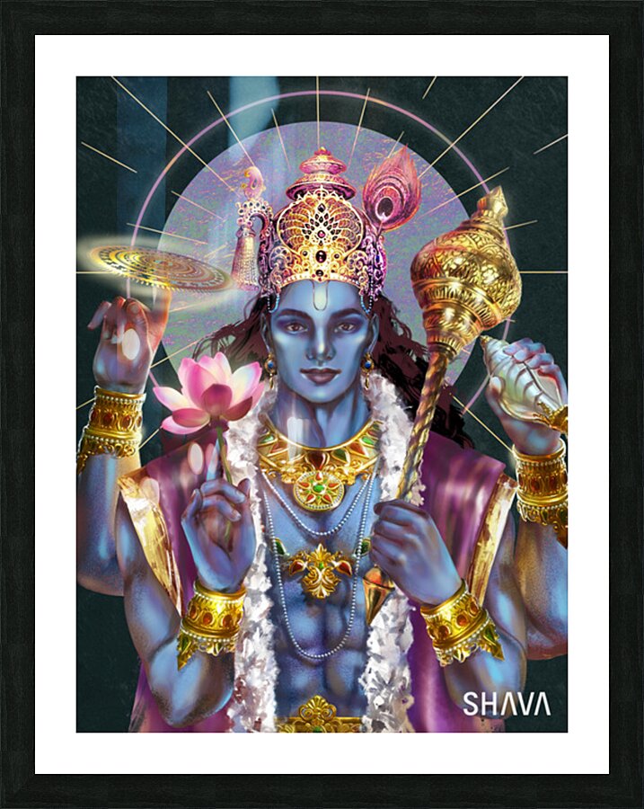 Preserver and Protector - Vishnu Picture Frame print