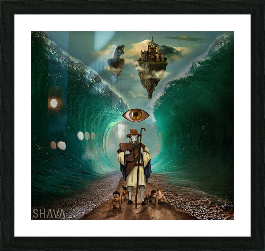 The Good Sheperd Picture Frame print