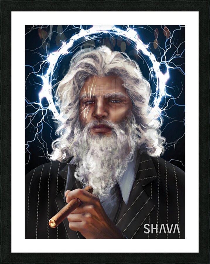The Most Interesting Man In The World - Zeus  Picture Frame print