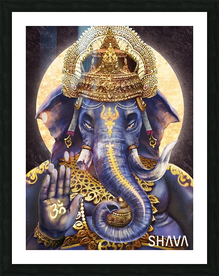 How Wise and Luck - Ganesha  Picture Frame print
