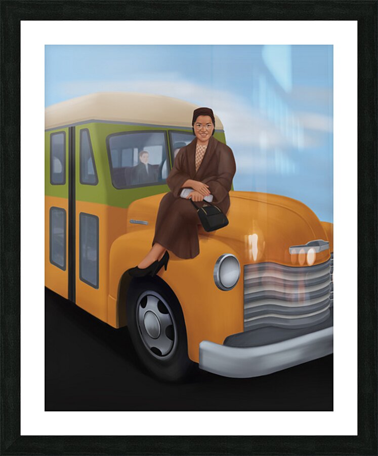 I Will Sit Where I Please - Rosa Parks Picture Frame print