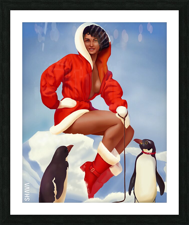 Waiting for Santa  Picture Frame print