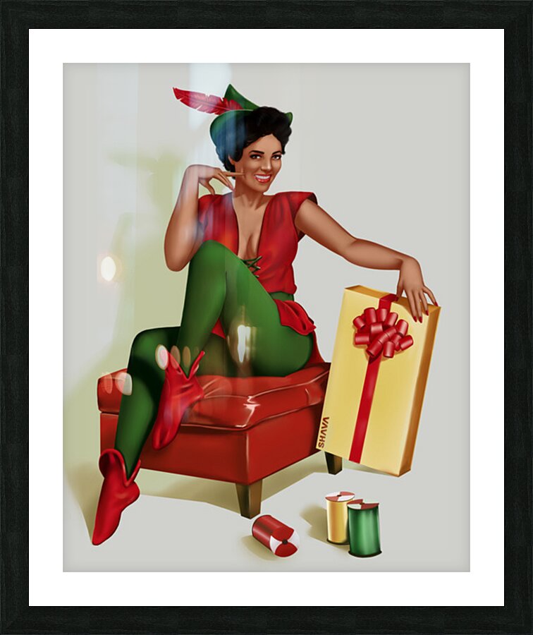 Santas Helper - Dorothy Dandridge Picture Frame print