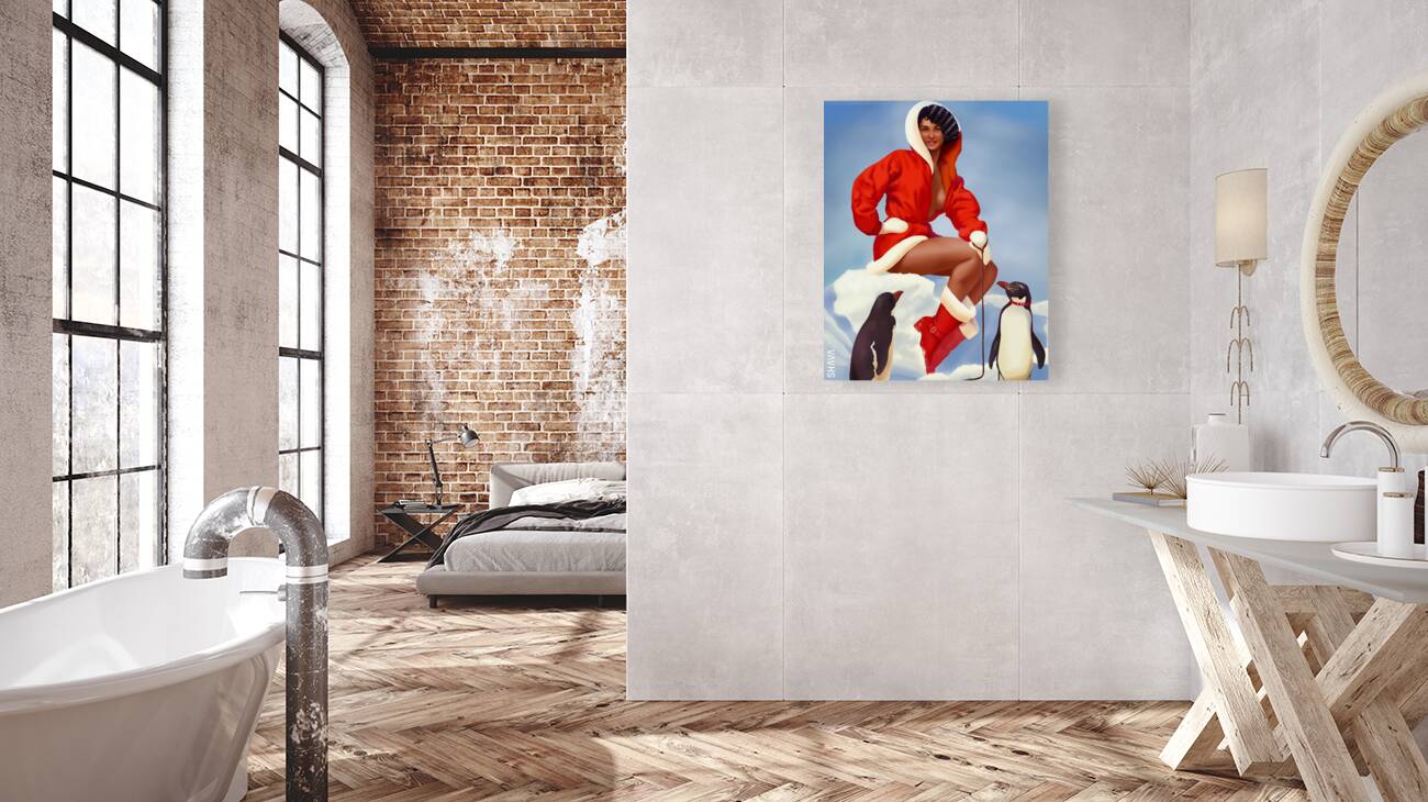 Waiting for Santa  Reproduction