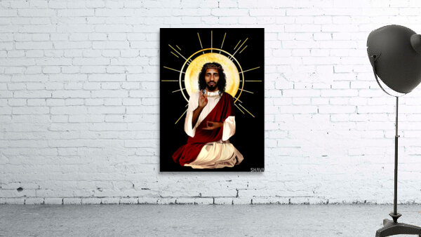 Jesus Christ Meditating Wall Preview