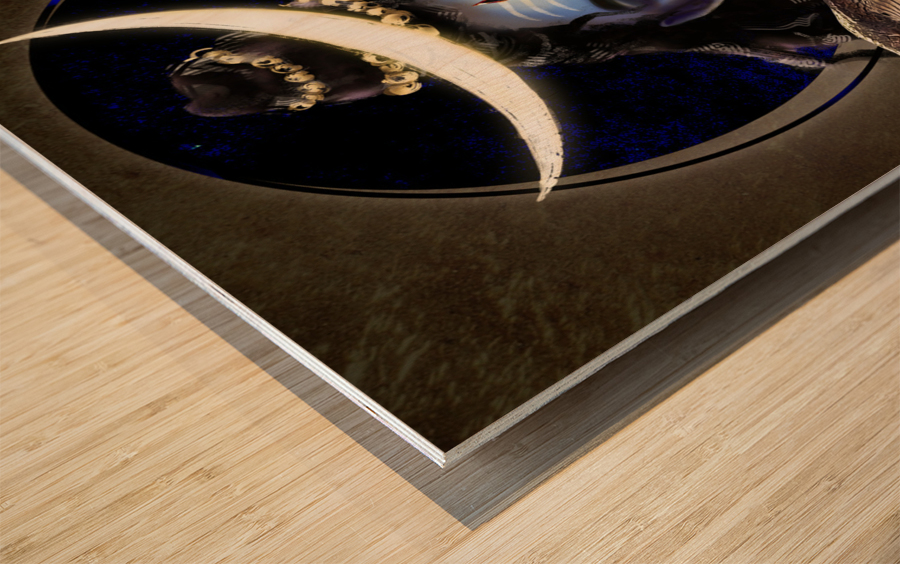 The First Yogi - Shiva Wood print