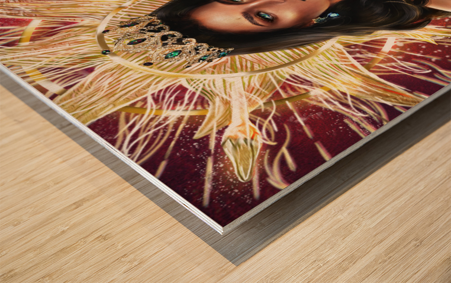 Protector of Woman and the Sky - Hera Wood print