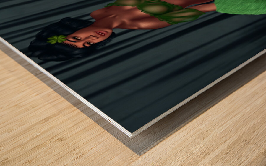 Pretty Little Leprechaun -   Lawanda Page Wood print