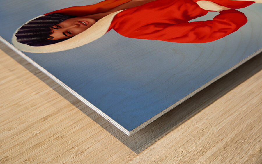 Waiting for Santa  Wood print