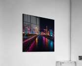 Neon Reflections Acrylic Print