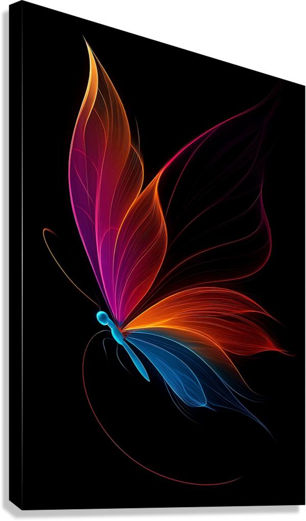 The Fire and Ice Butterfly Canvas Print