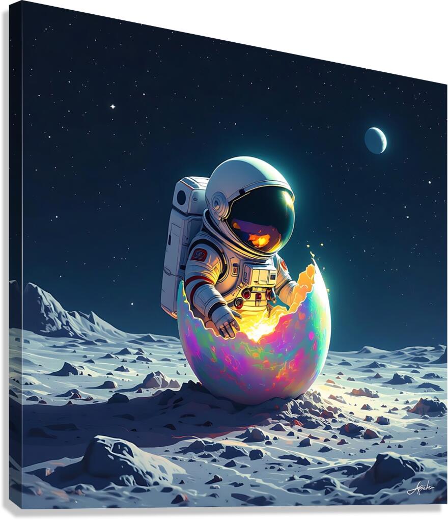 The Cosmic Hatchling Canvas Print