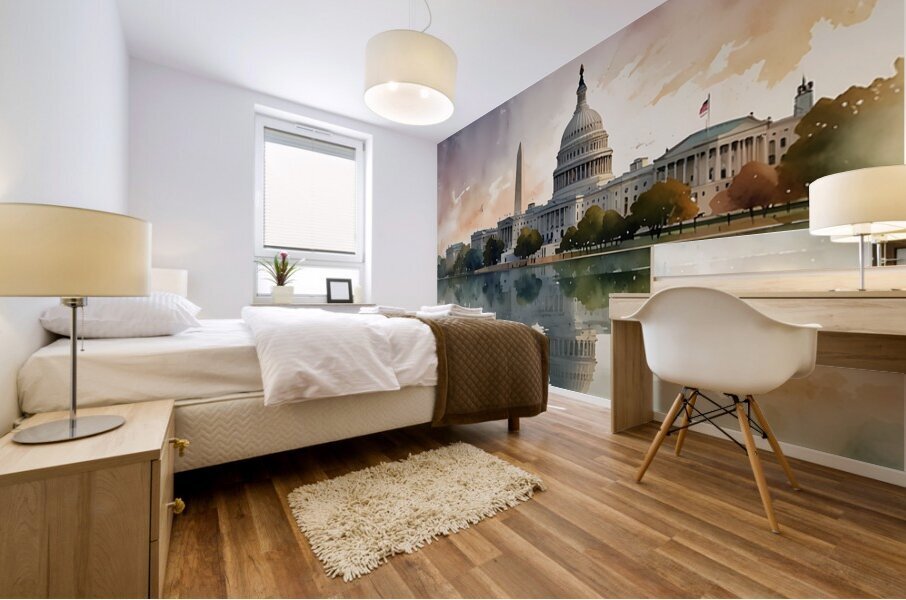 Capitol Graphic Mural print