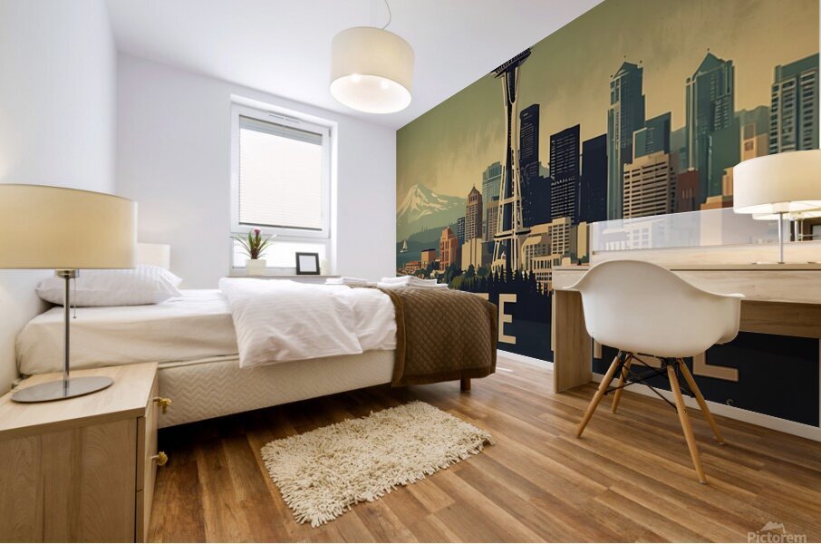 Seattle Sky View Mural print