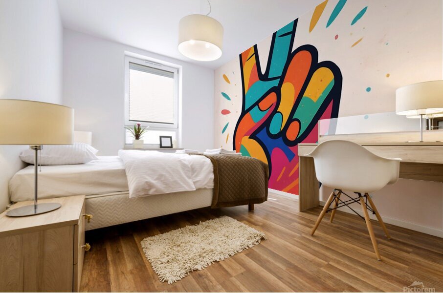 Vibrant Victory Mural print
