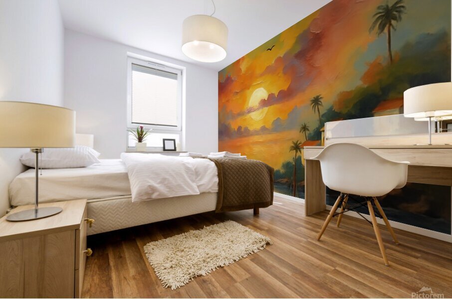 Tropical Serenity Mural print