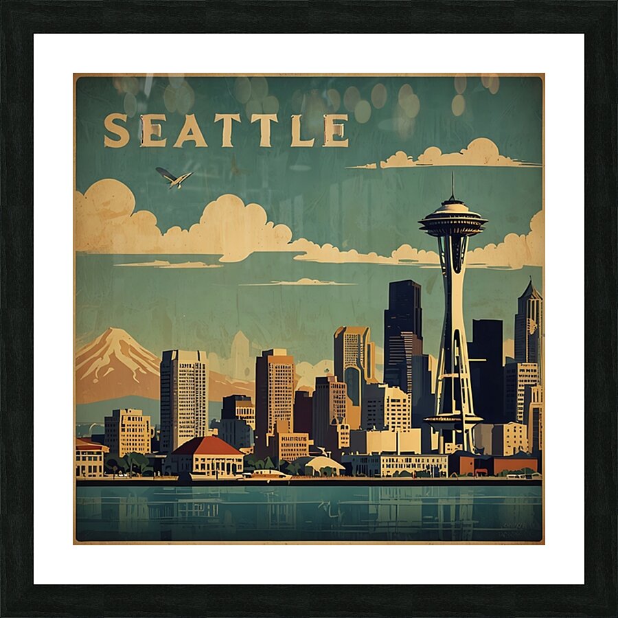 Emerald City Vista Picture Frame print