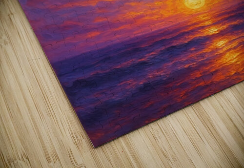 Electric Sunset Roz art puzzle