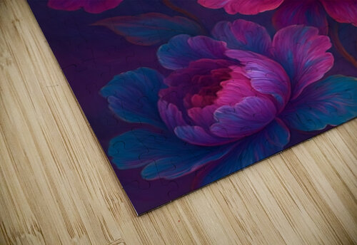 Midnight Bloom Roz art puzzle