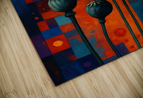 Poppy Mosaic Roz art puzzle