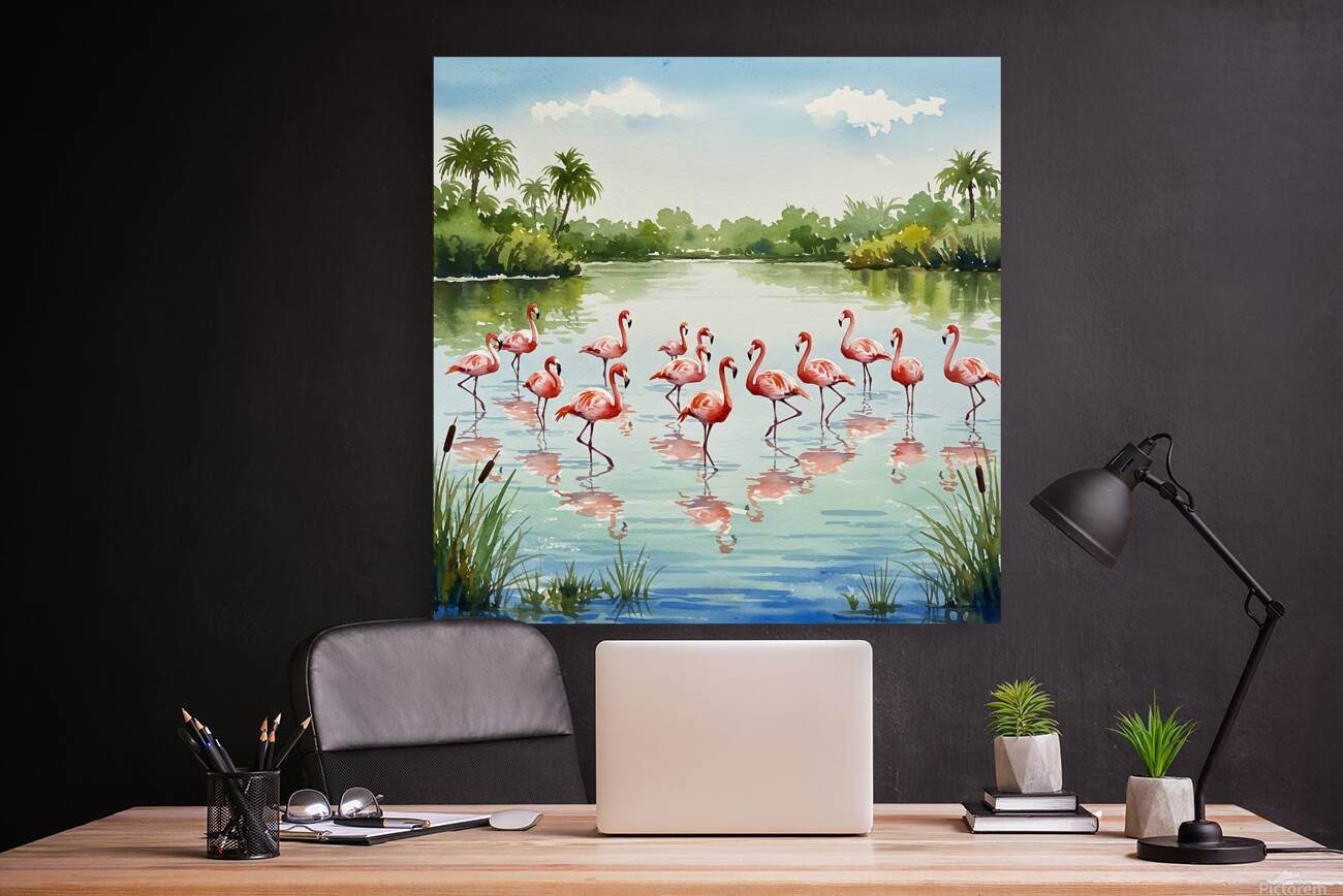 Flamingo Oasis Reproduction