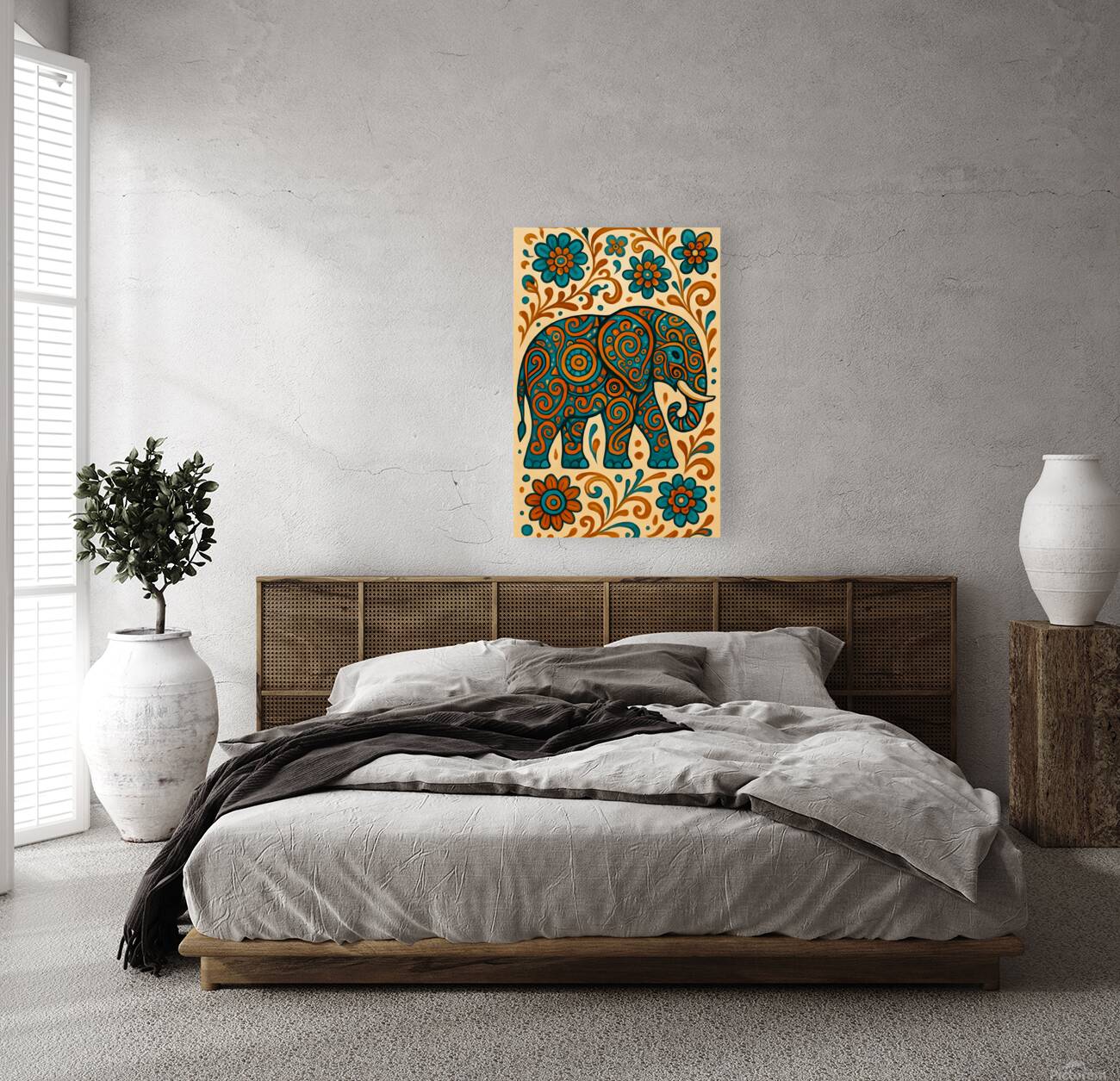 The Festive Elephant Reproduction