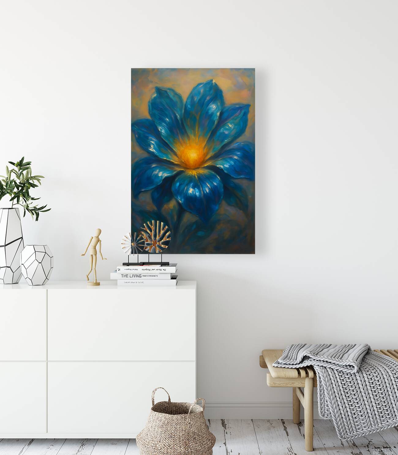 A Blue Bloom Reproduction