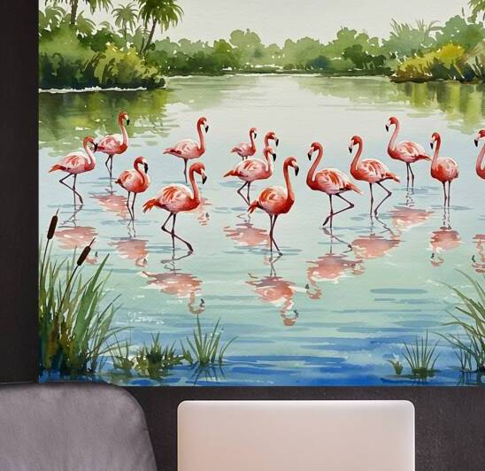 Flamingo Oasis Reproduction