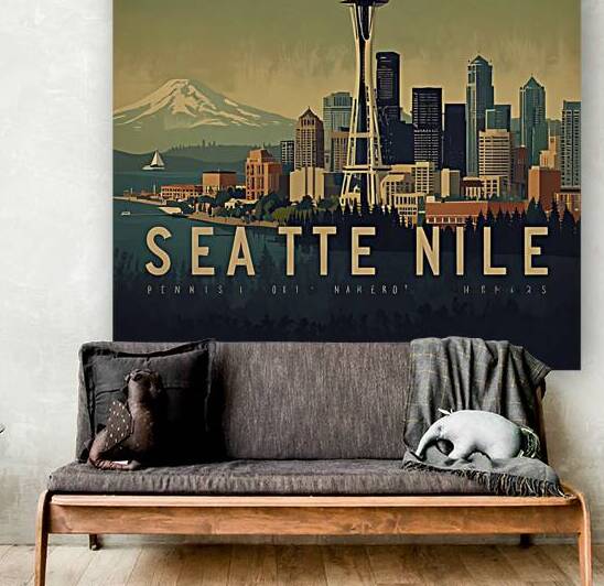 Seattle Sky View by Roz art