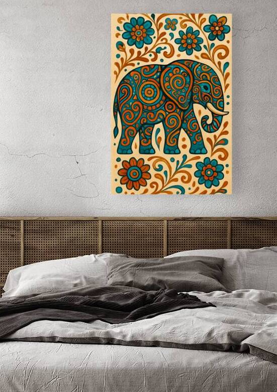 The Festive Elephant Reproduction