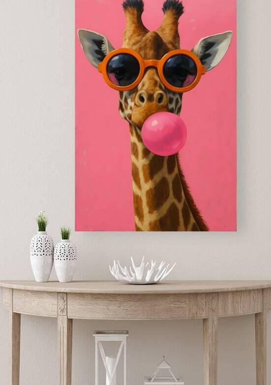 Giraffe Pop Art by Roz art