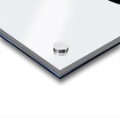 Minimalist Bird gris Acrylic print