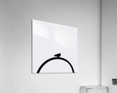 Minimalist Bird gris Acrylic Print