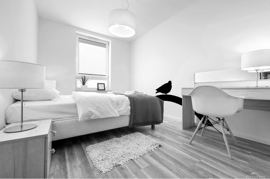 Minimal Bird Mural print