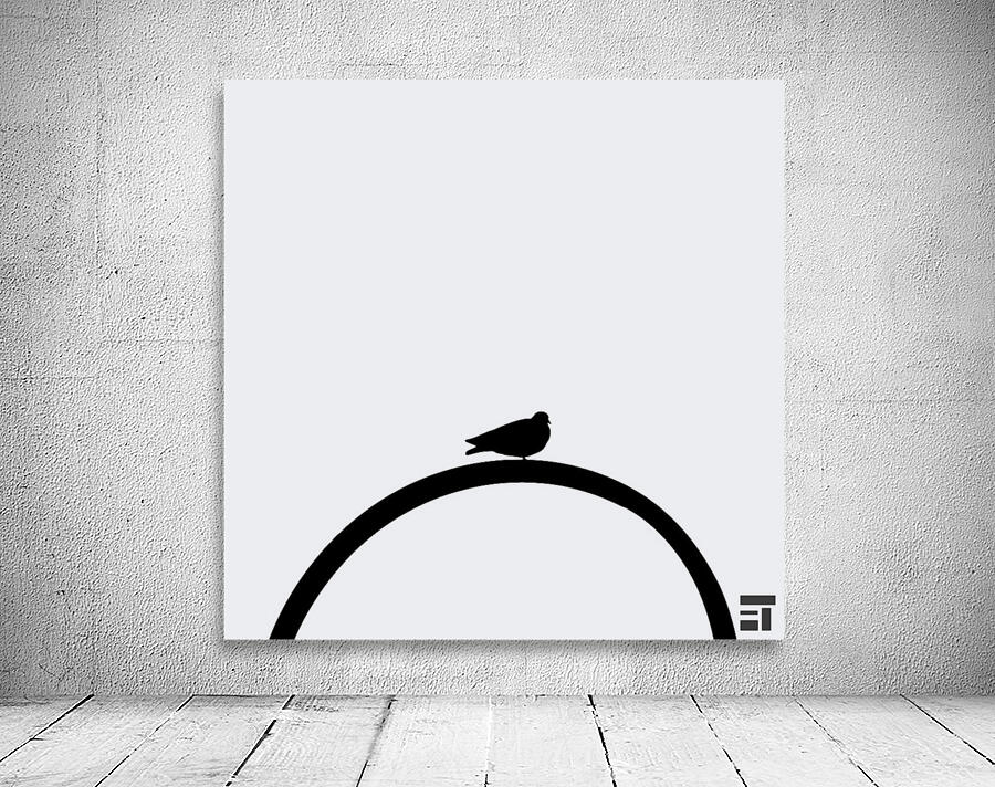 Minimalist Bird gris Wall Preview