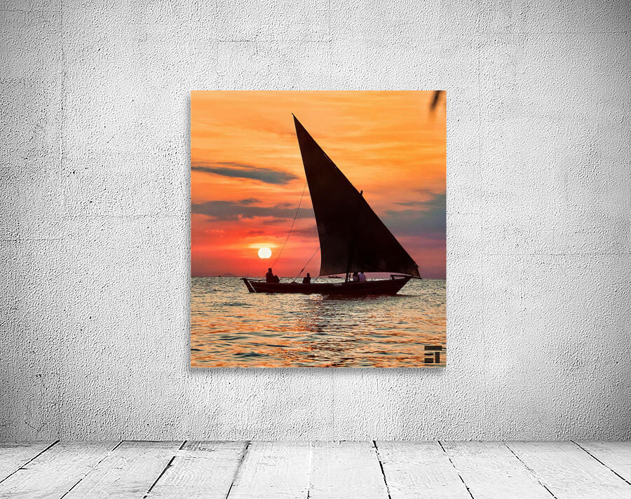 African Sunset Zanzibar Wall Preview