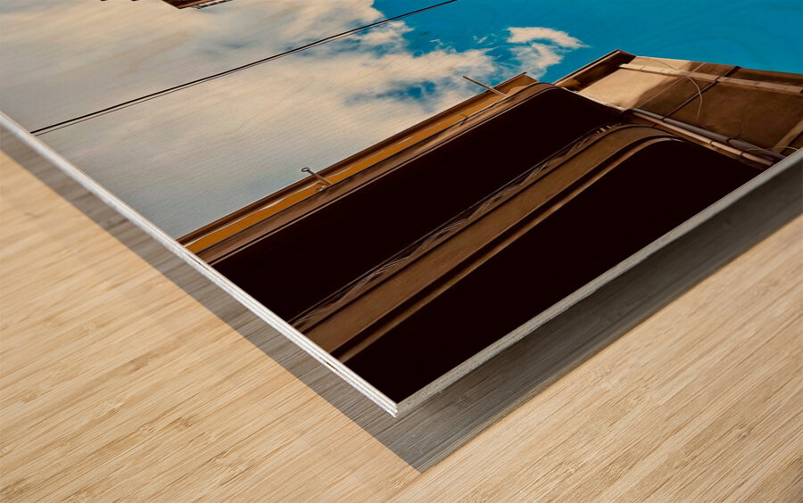 Look at the sky Italy Wood print