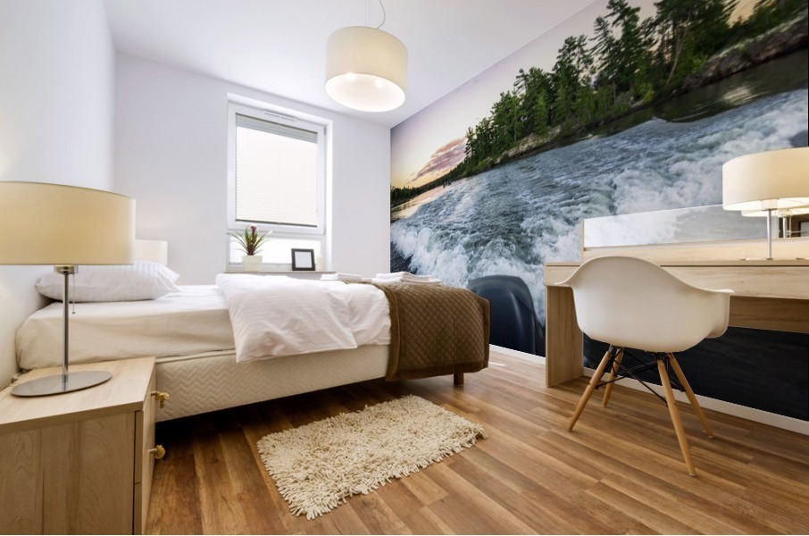Leaving island Mural print