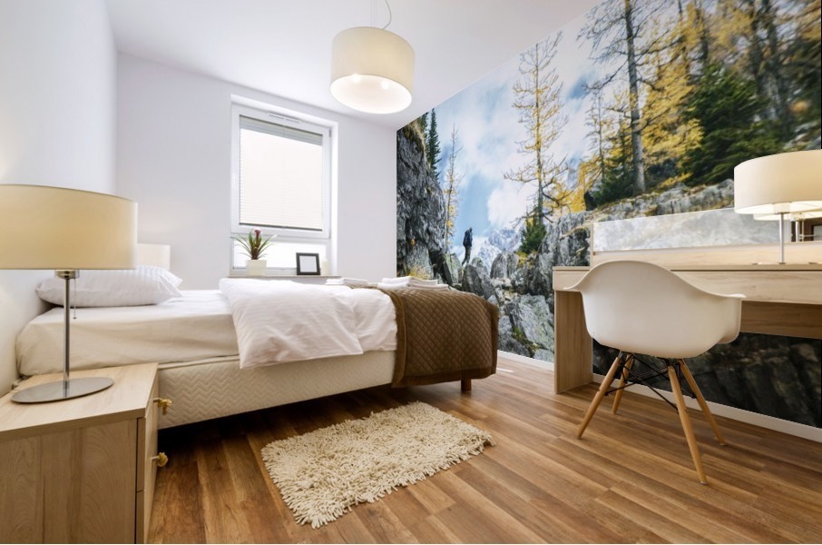 Alpine pursuit Mural print