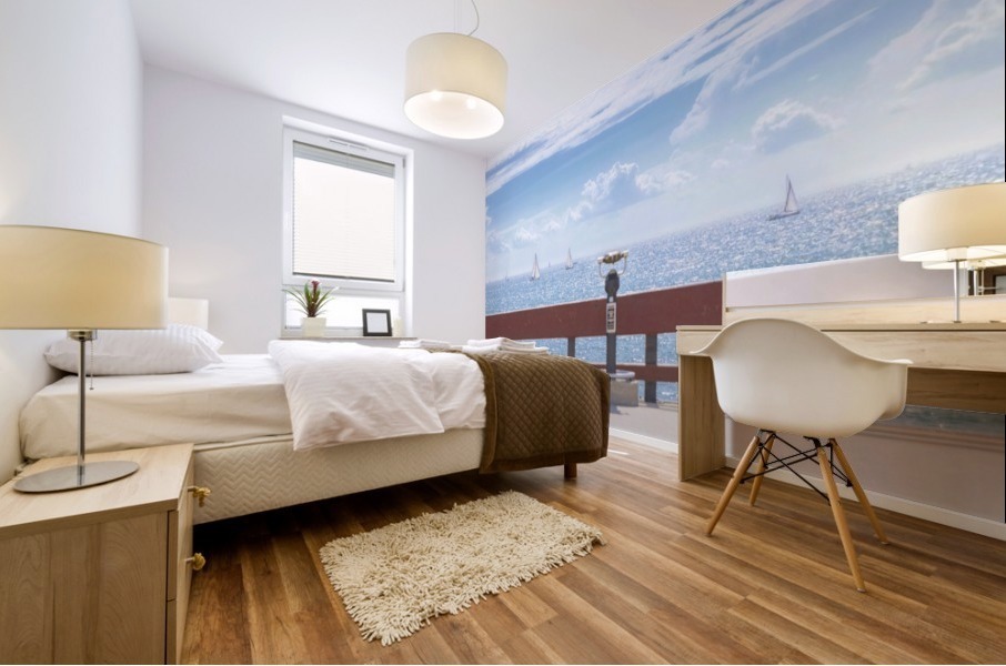 Over the horizon  Mural print