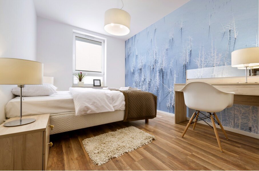 Falling leaves Mural print