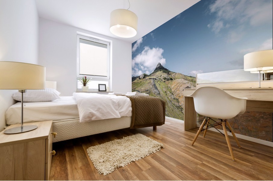 Behind the corner Mural print