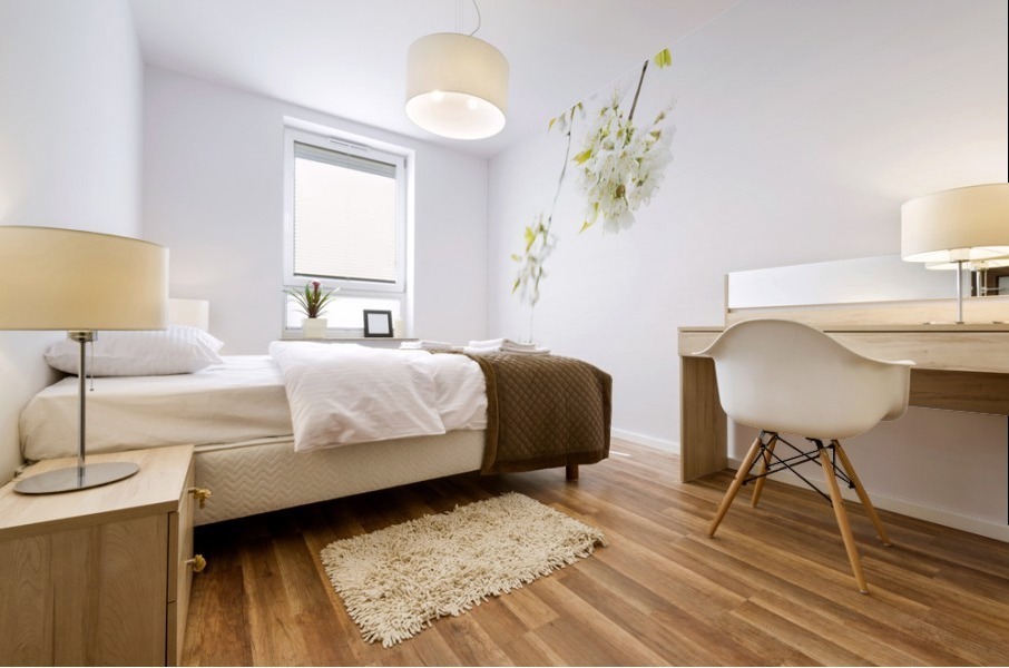 White spring Mural print